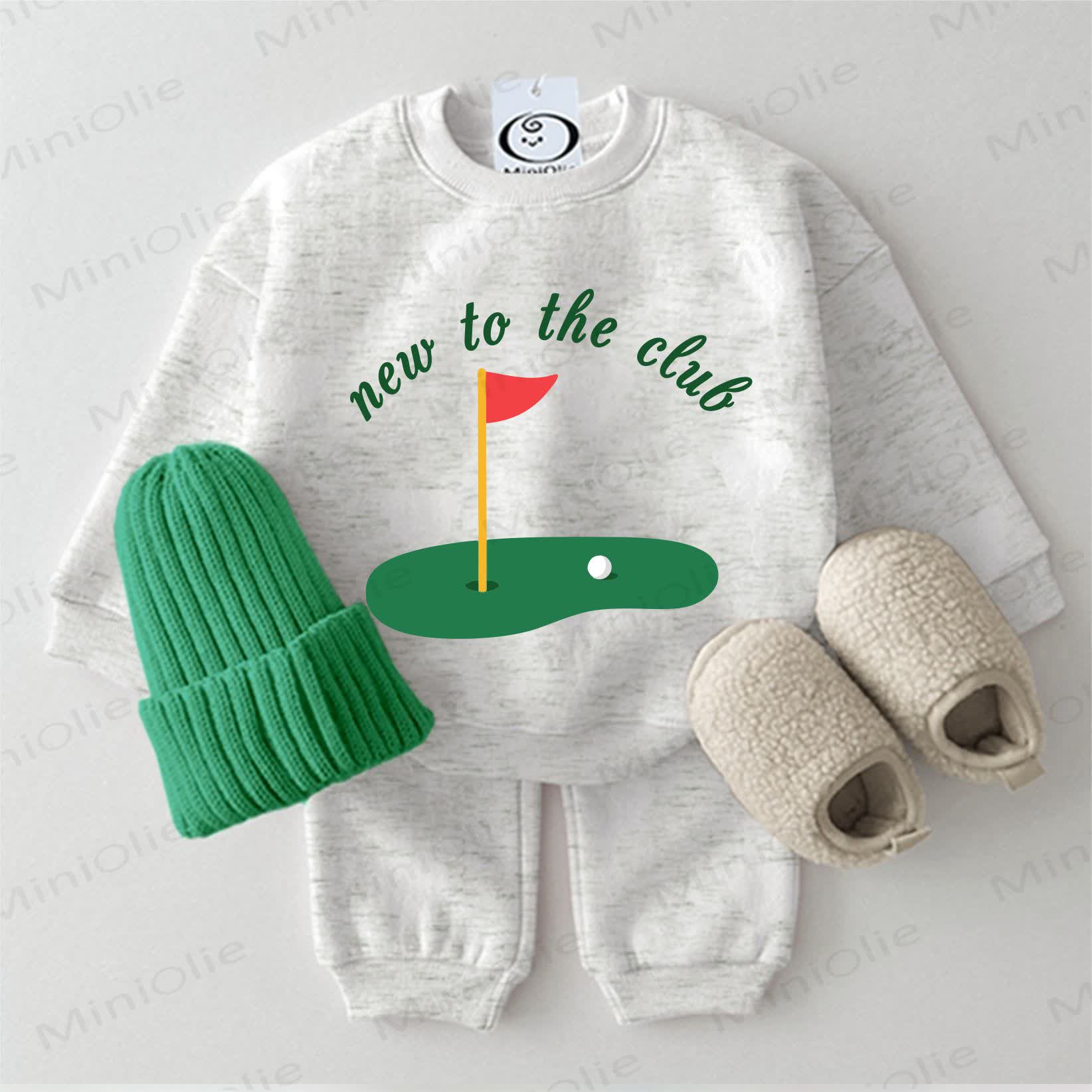 NEW TO THE CLUB Baby 2-piece Golf Light Grey Set - Light Grey - 2-3T - image 1