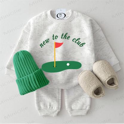 NEW TO THE CLUB Baby 2-piece Golf Light Grey Set - Light Grey - 2-3T - image 1