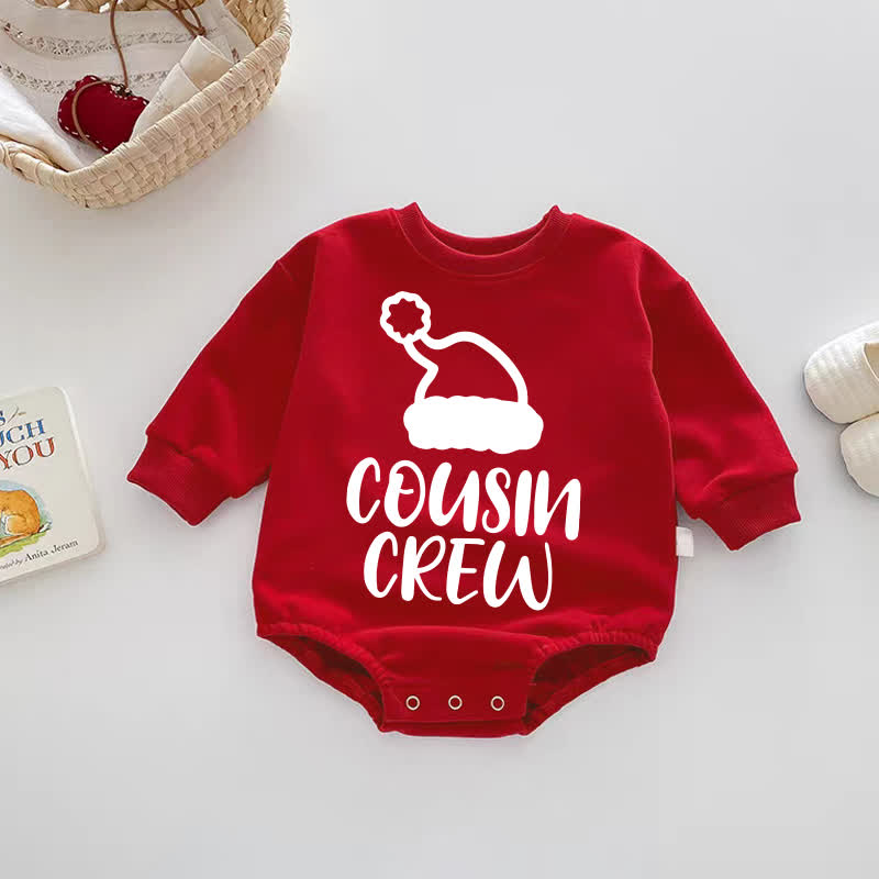 COUSIN CREW Baby Santa Hat Red Bodysuit - Red - 18-24M - image 1