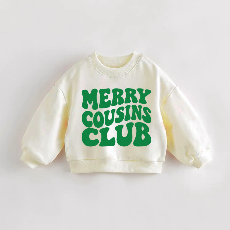 MERRY COUSINS CLUB Baby Toddler Cream Sweatshirt - Green - 3-5T - image 2