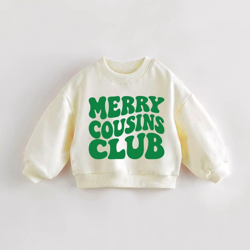 MERRY COUSINS CLUB Baby Toddler Cream Sweatshirt - Green - 3-5T - image 2