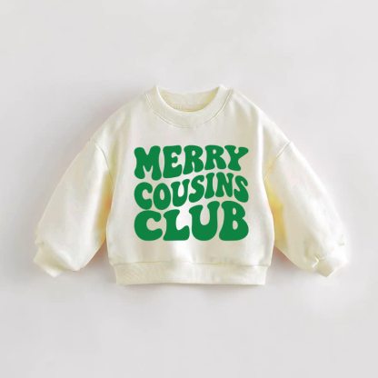 MERRY COUSINS CLUB Baby Toddler Cream Sweatshirt - Green - 3-5T - image 2