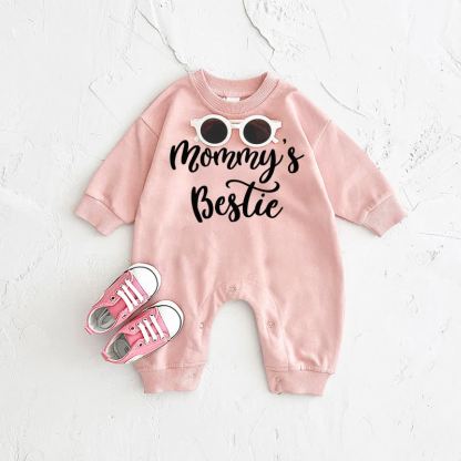 MOMMY'S BESTIE Baby Pink Romper - Pink - 2-3T - image 1