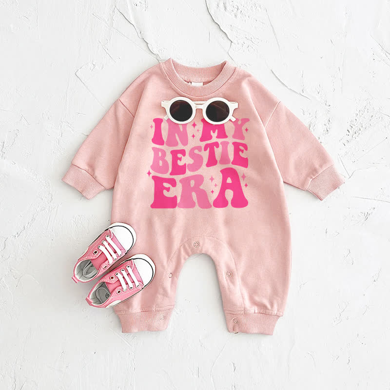 IN MY BESTIE ERA Baby Pink Romper - Pink - 2-3T - image 1