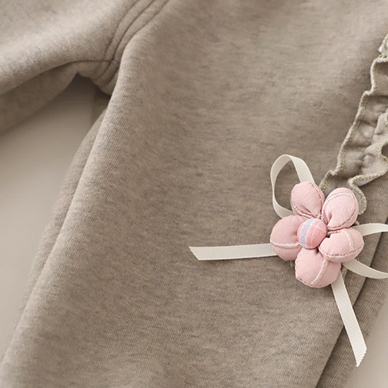 Toddler Baby Bunny Fleece Hoodie 3-piece Set - image 14
