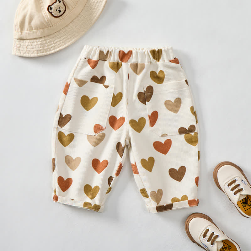 Baby Toddler Heart Cord Pants - image 3