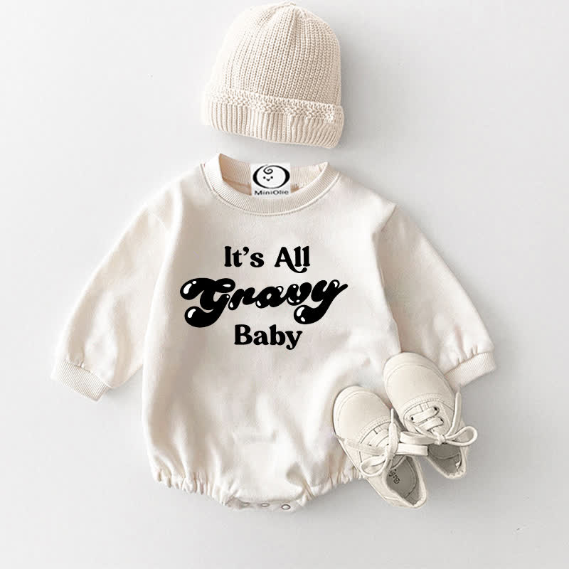 IT'S ALL GRAVY BABY Baby White Bodysuit - White - 18-24M - image 1