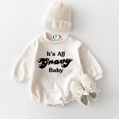 IT'S ALL GRAVY BABY Baby White Bodysuit - White - 18-24M - image 1