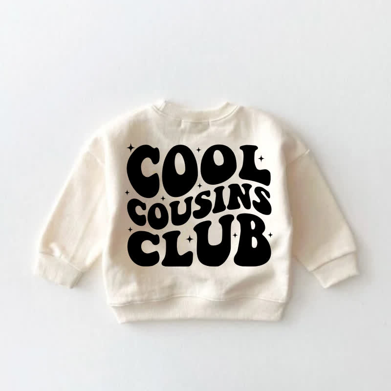 COOL COUSINS CLUB Baby Toddler Smiley Face Print Cream Sweatshirt - image 3