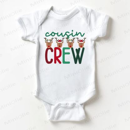 COUSIN CREW Baby Reindeer White Bodysuit - White - 18-24M - image 1