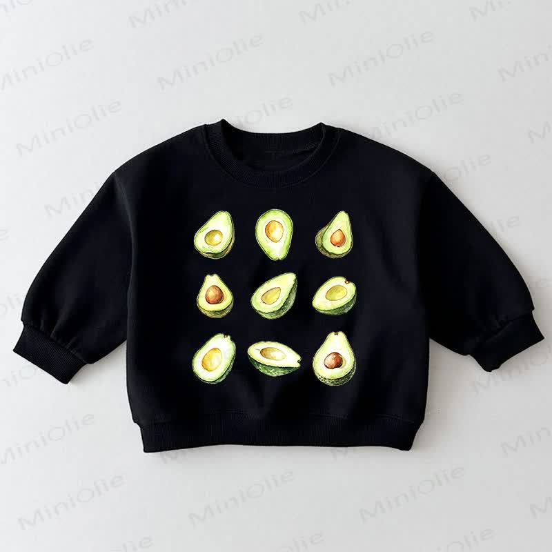  Baby Toddler Avocado Black Sweatshirt - Black - 3-5T - image 1