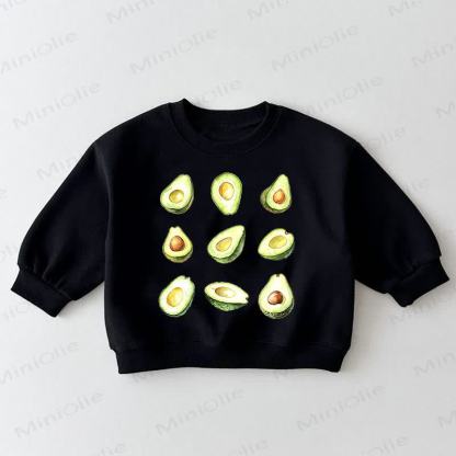  Baby Toddler Avocado Black Sweatshirt - Black - 3-5T - image 1