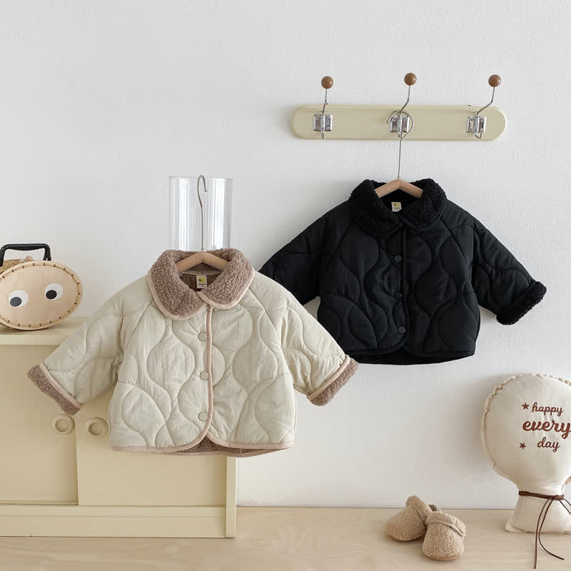 Toddler Sherpa Collar Quilted Jacket - image 4