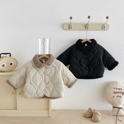 Toddler Sherpa Collar Quilted Jacket - image 4
