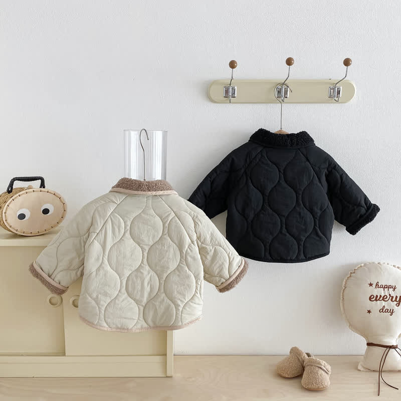 Toddler Sherpa Collar Quilted Jacket - image 5