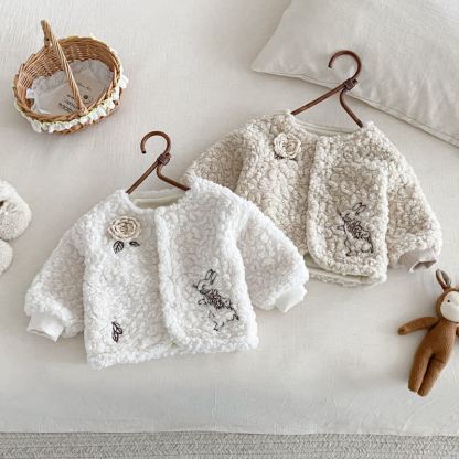 Baby Floral Fleece Jacket - image 1