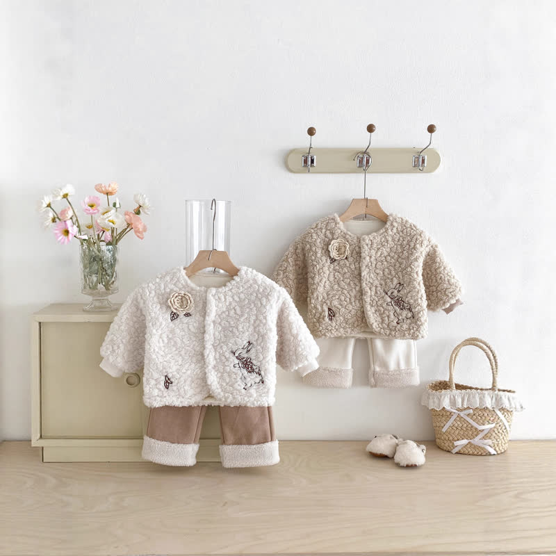 Baby Floral Fleece Jacket - image 6