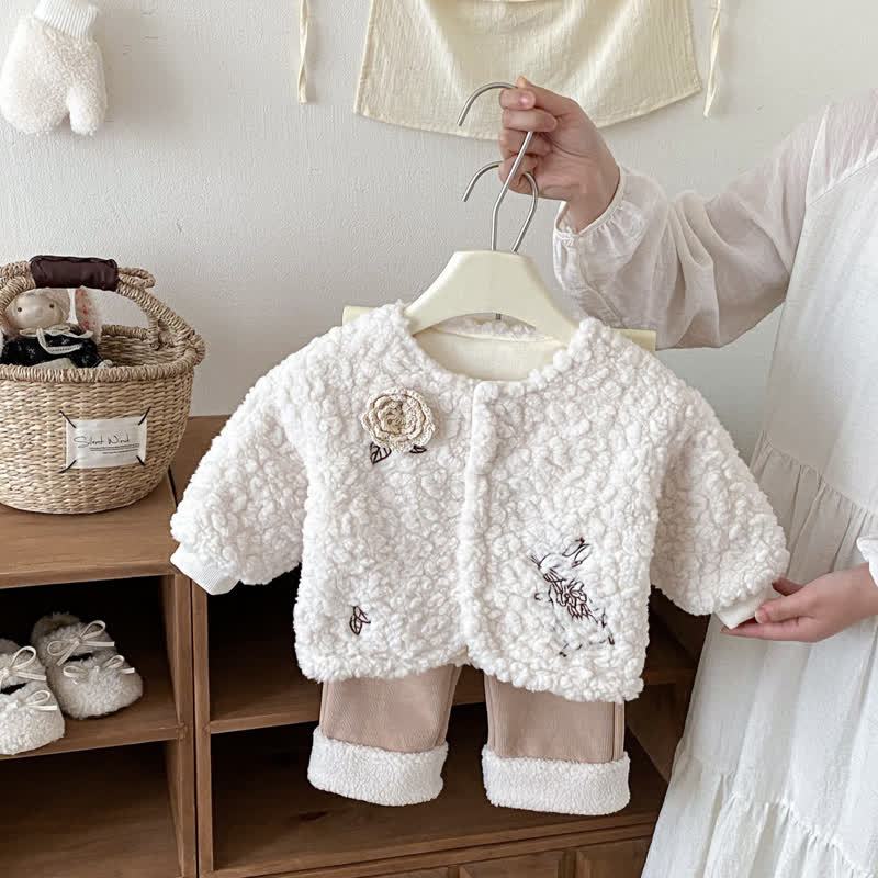 Baby Floral Fleece Jacket - image 3