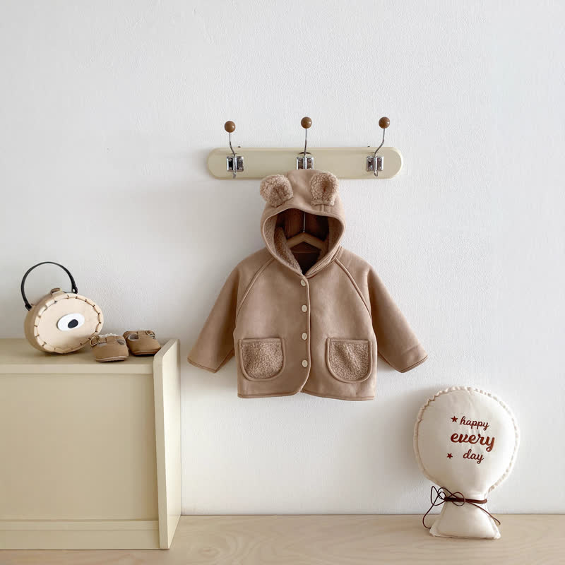 Baby Toddler Bear Ear Hooded Outerwear - image 2