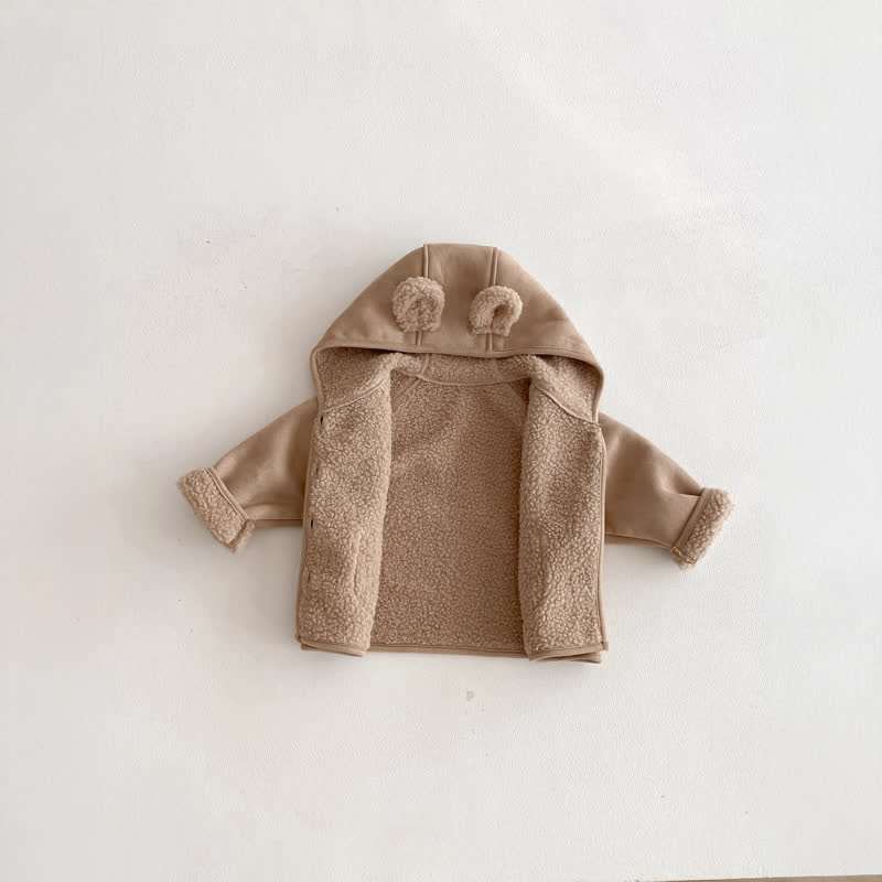 Baby Toddler Bear Ear Hooded Outerwear - image 4