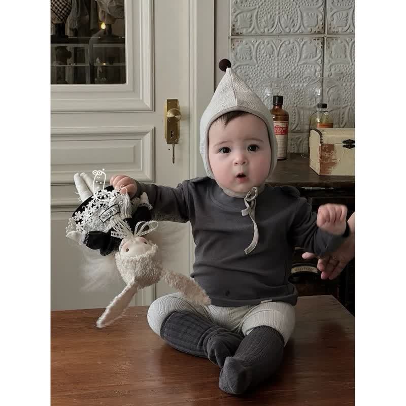 Baby Pig Face Gray Leggings - image 4