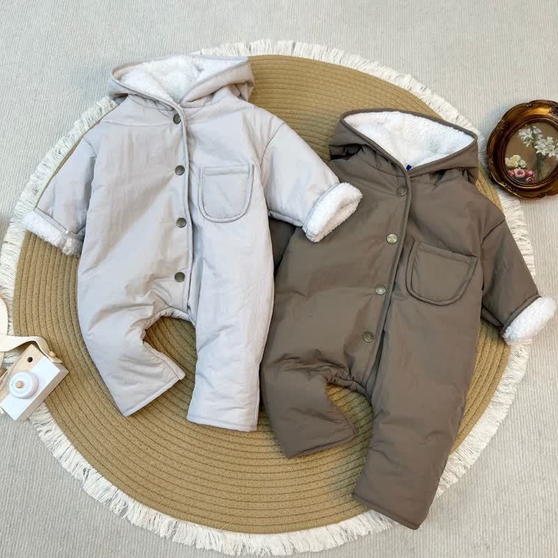 Baby Sherpa Hoode Romper - image 8
