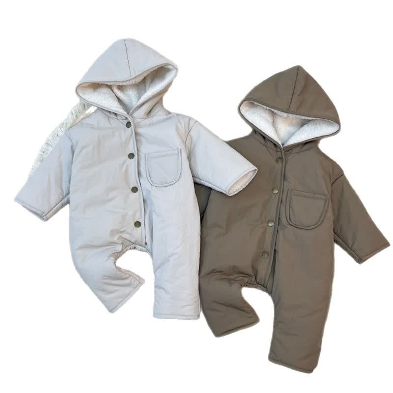 Baby Sherpa Hoode Romper - image 9