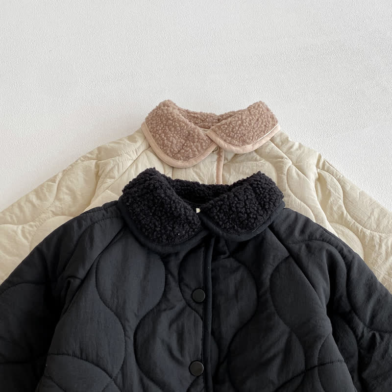 Toddler Sherpa Collar Quilted Jacket - image 8