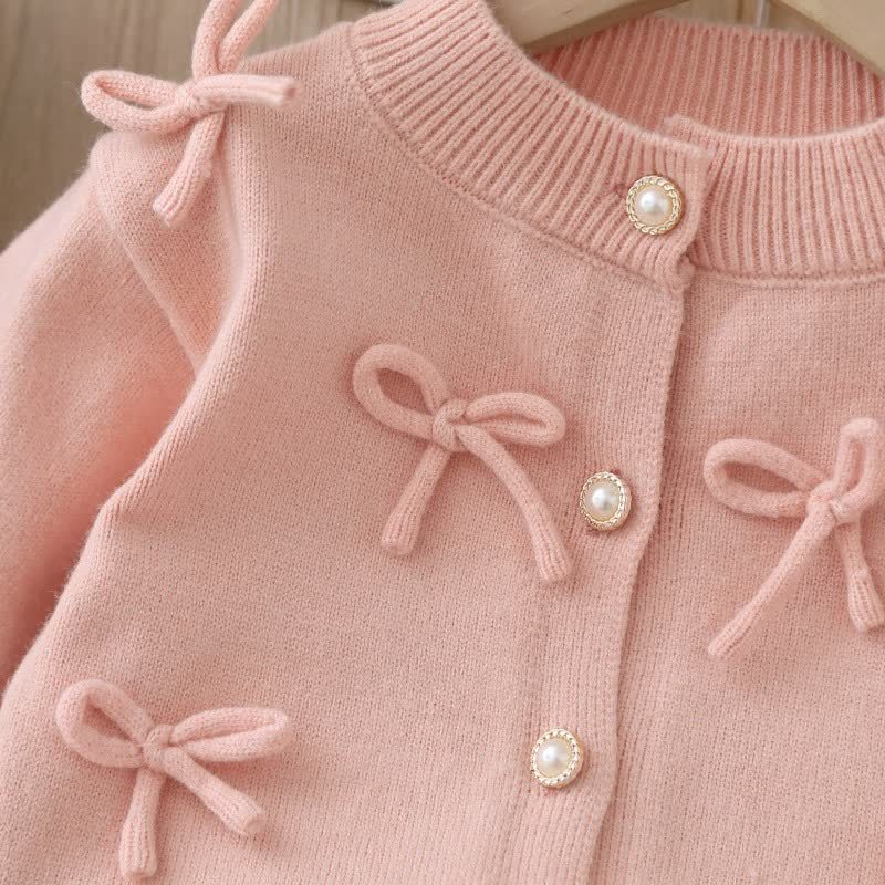 Toddler Girl Bow Cardigan and Tulle Skirt 2-piece Set - image 5