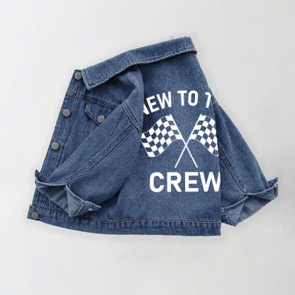 NEW TO THE CREW Toddler Kid Flag Print Denim Jacket - image 2