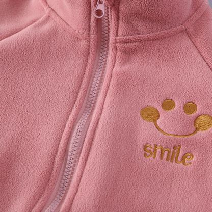 SMILE Toddler Cozy Fleece Zip Jacket and Pants Set - image 8