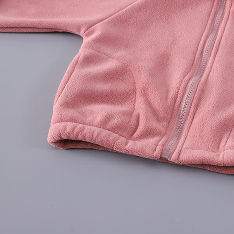 SMILE Toddler Cozy Fleece Zip Jacket and Pants Set - image 11