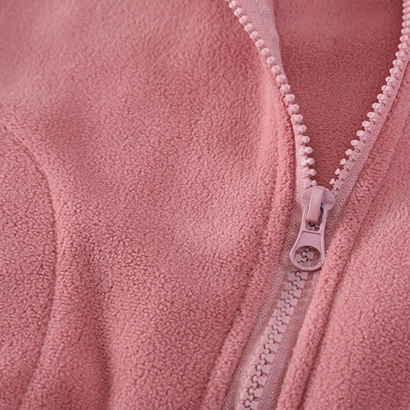 SMILE Toddler Cozy Fleece Zip Jacket and Pants Set - image 9