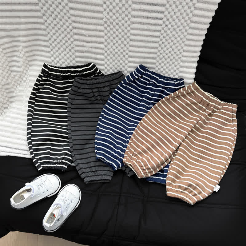 Toddler Soft Striped Casual Harem Pants - image 1