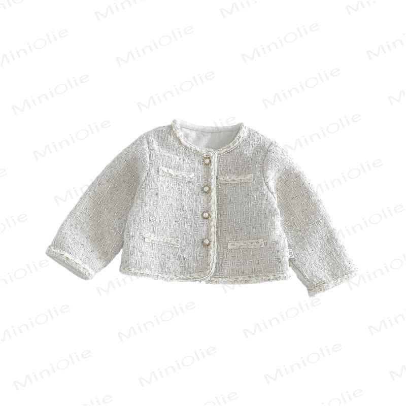 Baby Toddler Cream Outerwear or Sleeveless Dress or Sweater or Net Fabric Cake Dress - image 3