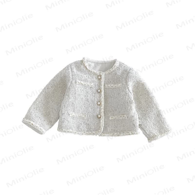 Baby Toddler Cream Outerwear or Sleeveless Dress or Sweater or Net Fabric Cake Dress - image 3