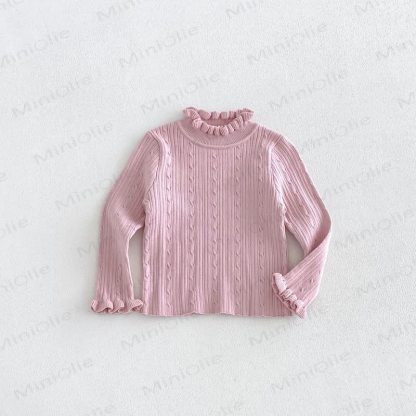 Baby Toddler Girl Quilted Floral Pinafore Dress Outfit or Sweater - Pink Sweater - 6-7T - image 11