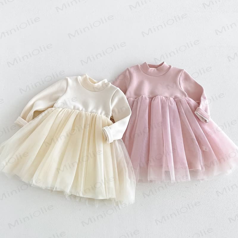 Baby Toddler Long Sleeve Tulle Dress - image 2