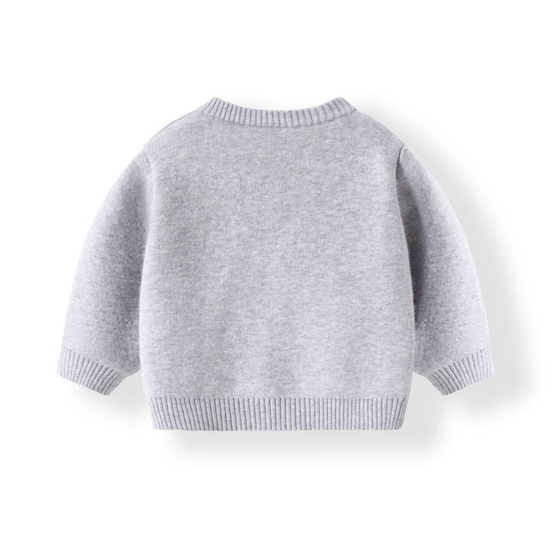 NEW FRIEND Baby Bear Patch Fleece Cardigan and Pants 2-piece Set - image 4