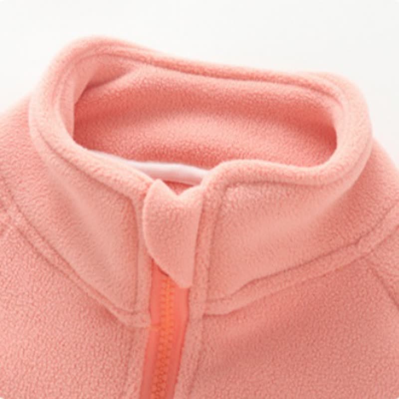 Toddler Baby Bear Patch Fleece Zip Up 2-piece Set - image 8