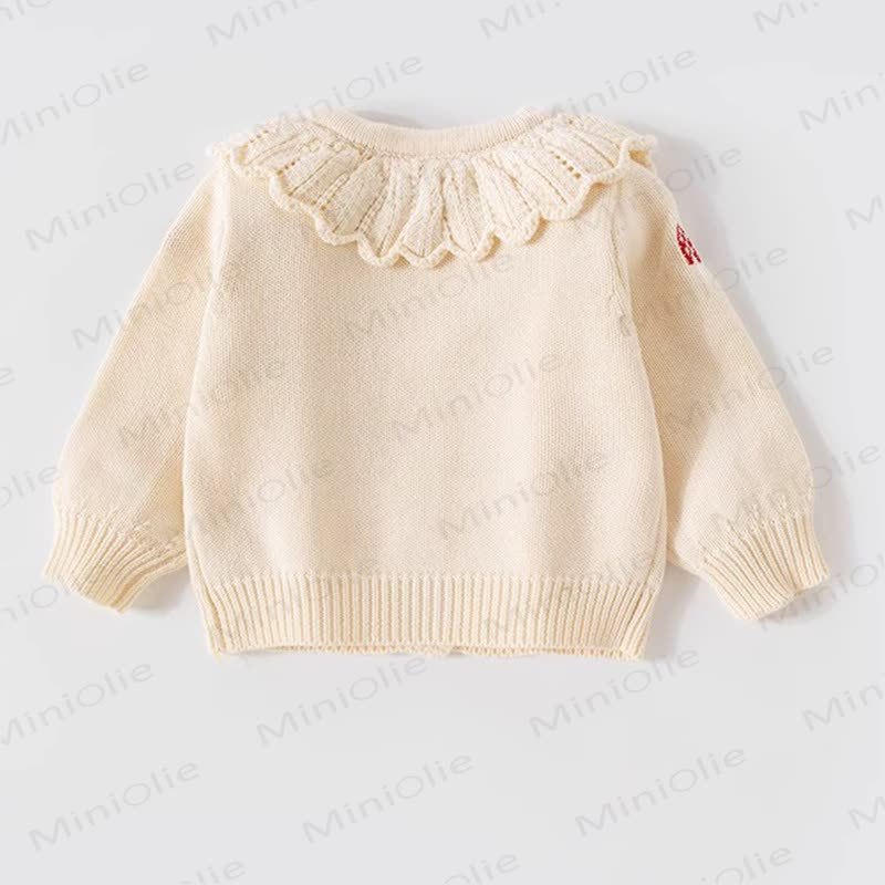 Baby Girl Mushroom Collar Outerwear - image 3