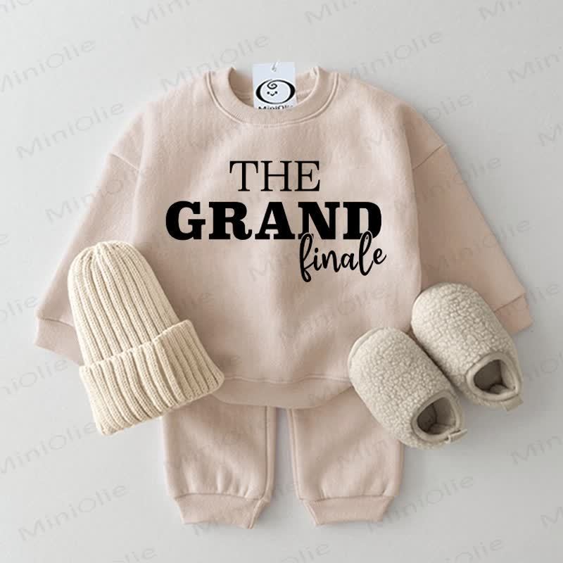 The Grand FINALE Baby Beige Sweatshirt 2-piece Set - Beige - 2-3T - image 1