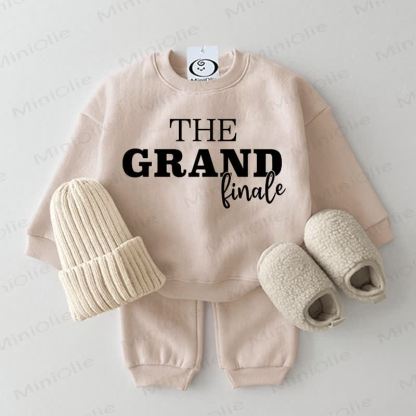 The Grand FINALE Baby Beige Sweatshirt 2-piece Set - Beige - 2-3T - image 1