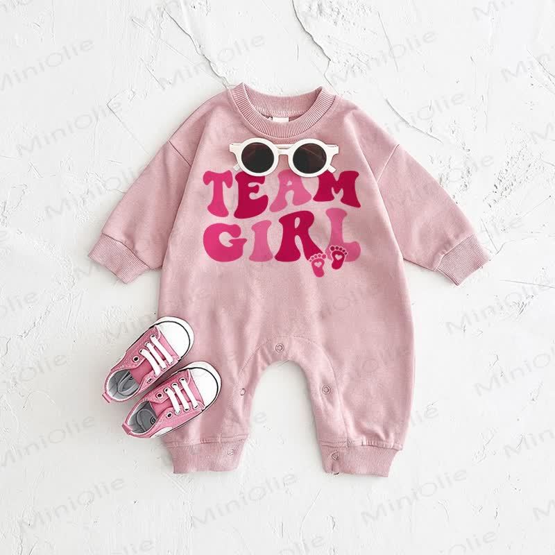 TEAM GIRL Baby Pink Romper - Pink - 2-3T - image 1