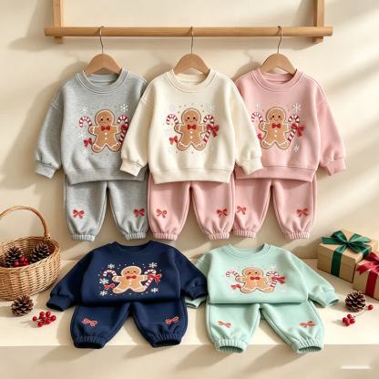 Toddler Gingerbread Man Sweatshirt and Jogger 2-piece Set - image 8
