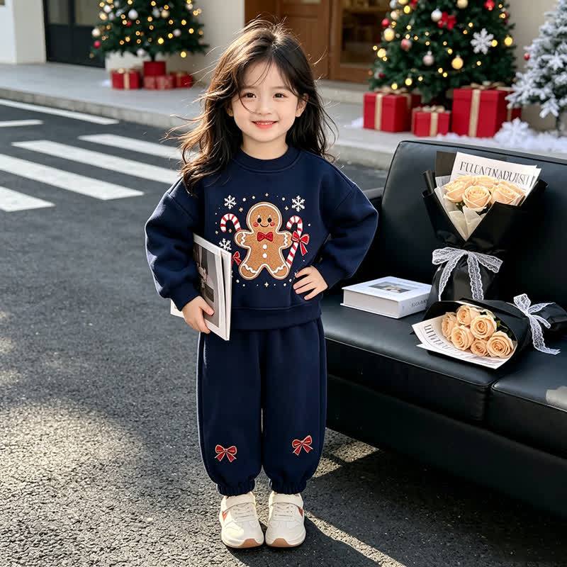 Toddler Gingerbread Man Sweatshirt and Jogger 2-piece Set - image 10