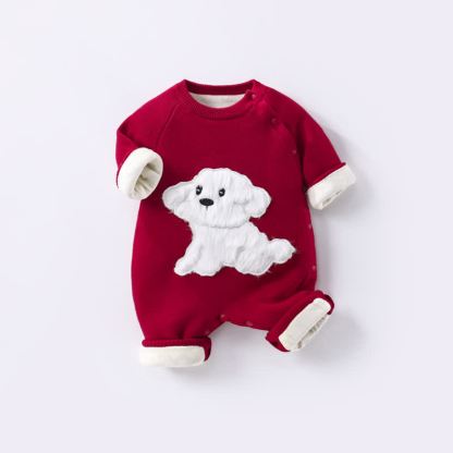 Baby Puppy Knit Romper - image 7