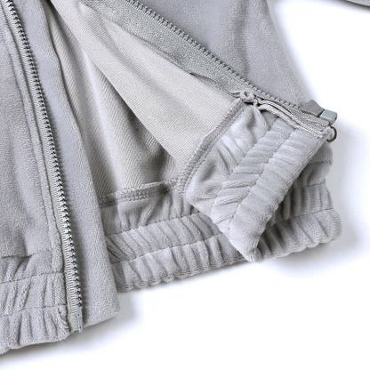 Toddler Soft Velour Zip Hoodie and Pants 2-piece Set - image 11