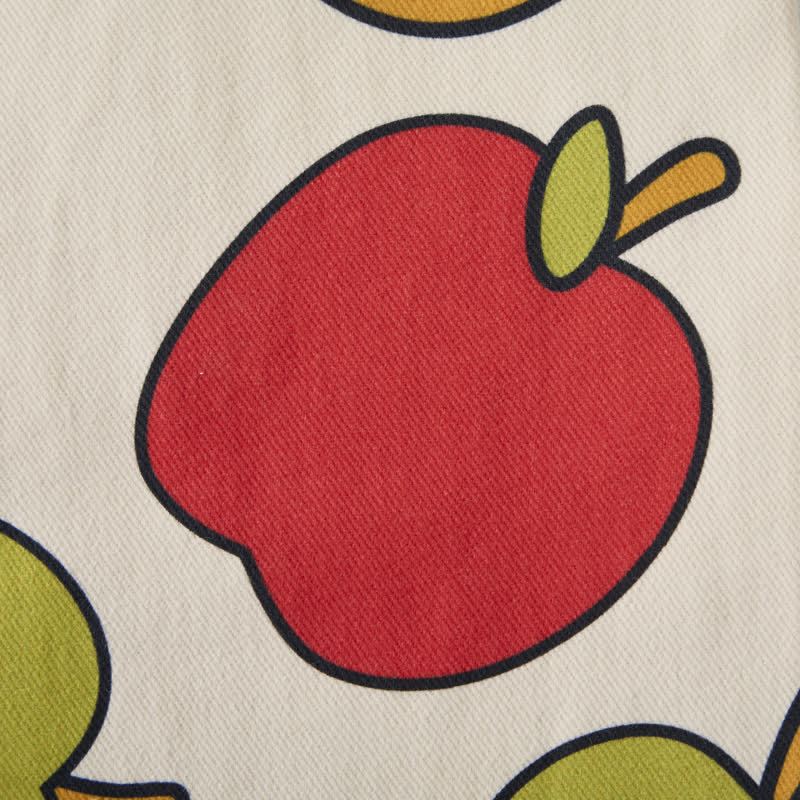 Baby Toddler Beige Apples Print Overalls - image 6