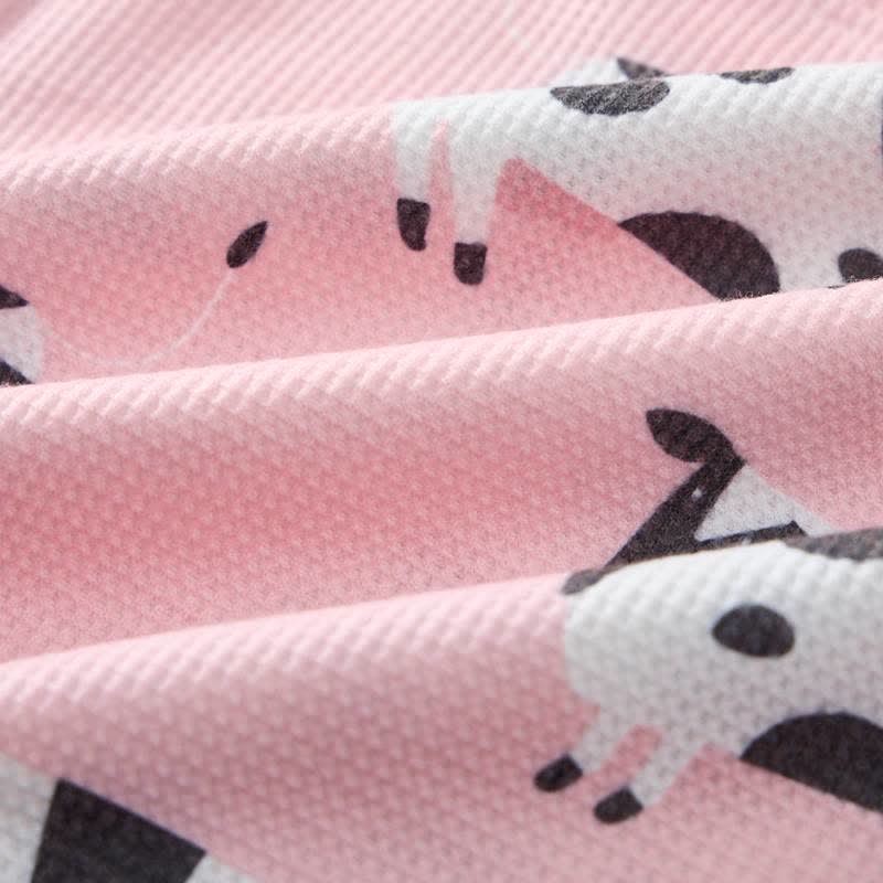 Baby Pink Cow Waffle 2-piece Set - image 4